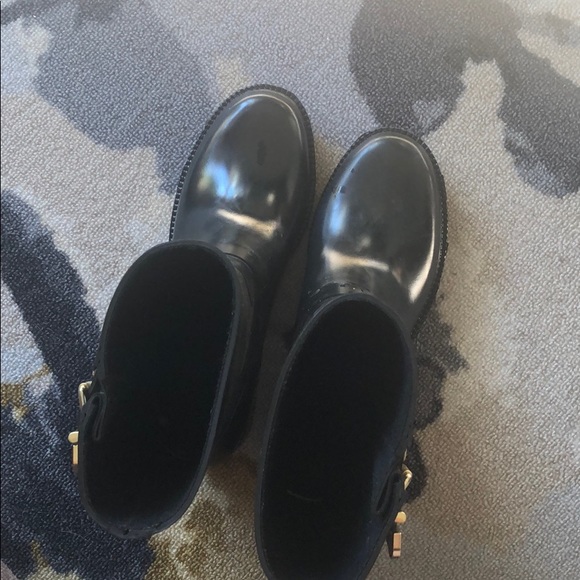 Vince Camuto Black Rubber Boots - Picture 5 of 8